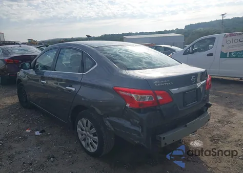 2016 Nissan Sentra S из США, поврежденный, VIN 3N1AB7AP4GY334098